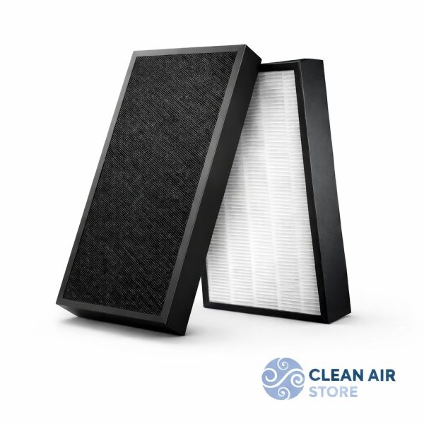 Blueair HealthProtect 7770i replacement filter with front carbon layer and rear HEPA filter on clean white background