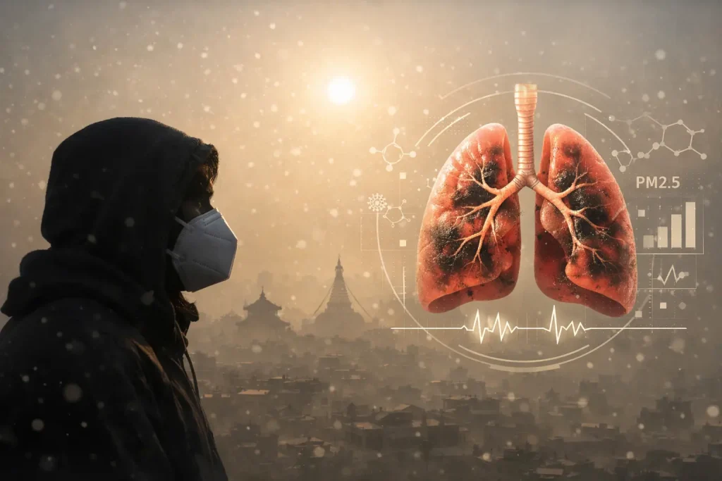 PM2.5 air pollution in Kathmandu